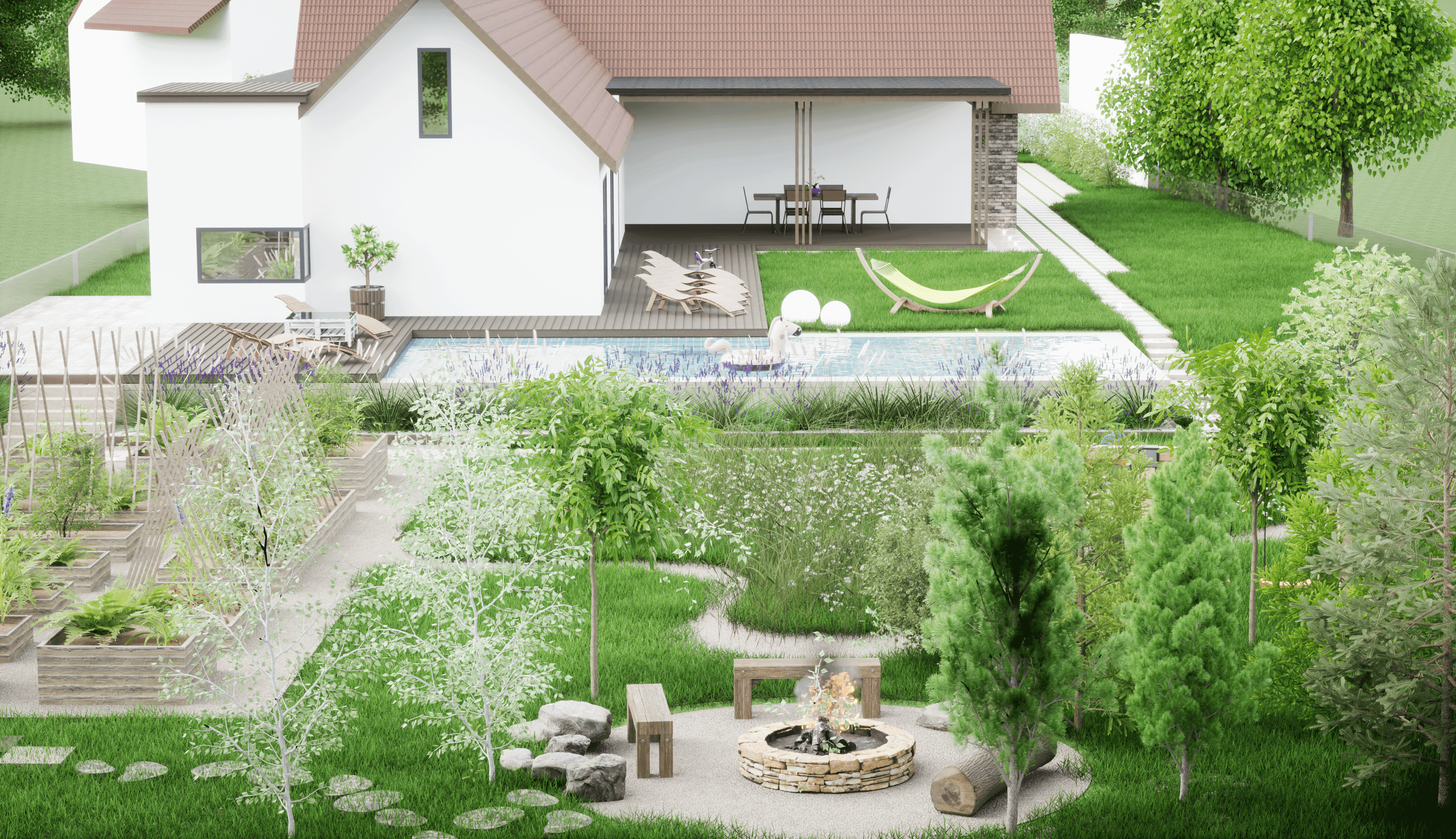 Design exterior curte - Cugir